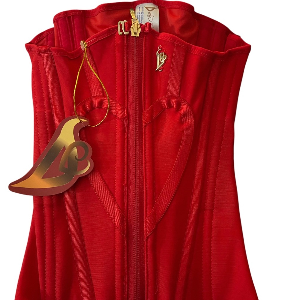 Agent Provocateur Red and Gold Corset